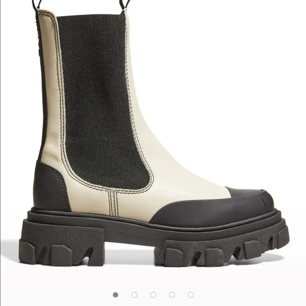 Ganni mid calf boot